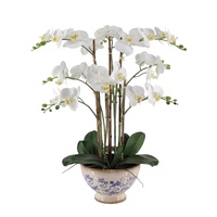 Real Touch Artificial Orchid in Ceramic Pot 68cm