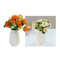 bulk 8 Artificial Peony Pot Assort 20cm