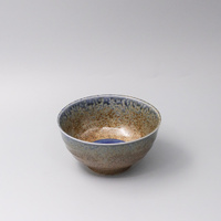 Bowl 17cm Earth & Sky Glaze with Blue pool