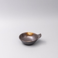 Bowl with Handle 12cm Bronze Glaze