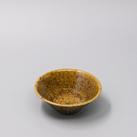 Bowl 12.6cm Shinogi Caramel Glaze