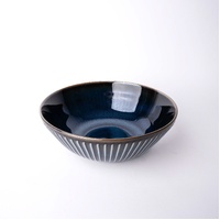 Bowl 21cm Navy Sendan Glaze