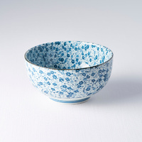 Bowl 16cm Blue Daisy Glaze
