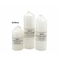 bulk 36 Unscented White Church Candle 150G 10cm