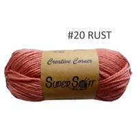 bulk 12 Rust Super Soft Knitting Yarn 100% Acrylic