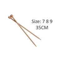 bulk 24 35cm Bamboo Knitting Needle Size 7mm 8mm 9mm Crocket Sewing Diy 35cm