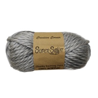 bulk 12 Grey Marl Chunky Yarn 100G