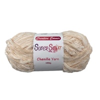 bulk 12 Beige Super Soft Chenille Yarn 100G