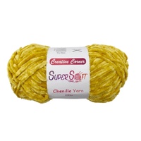 bulk 12 Yellow Super Soft Chenille Yarn 100G