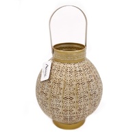 Moroccan Style Round Lantern Candle Holder 28cm