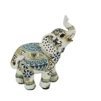 Mosaic Elephant Statue / Ornament 10cm