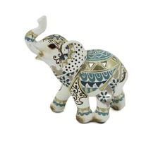 Mosaic Elephant Statue / Ornament 12cm