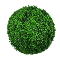 Large Green Leaf Buxus Faulkner Topiary Ball UV Resistant 48cm