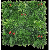 Elegant Red Rose Vertical Garden / Green Wall UV Resistant 100cm x 100cm