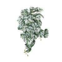 Artificial White & Green Monstera Albo Variegata 45cm