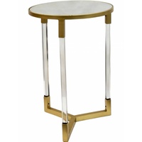 Mirage Side Table w Mirror Top 60cm