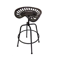 Set 2 Cast Iron Tractor Seat 46x71cm