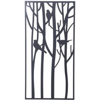 Bird In The Trees Metal Wall Art 40x78cm