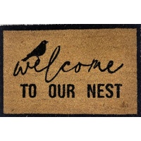 Welcome to Our Nest Doormat Door Mat 60x40cm