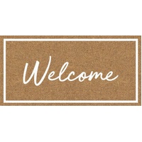 Welcome Cursive Doormat 90x45cm