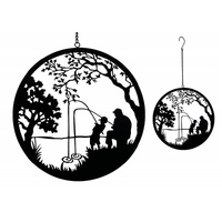 Father & Son Fishing Wall Art 56cm