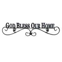 God Bless Our Home Wall Art 96x22cm