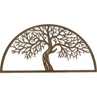 Semi Circle Tree Wall Art 80x40cm