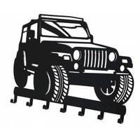 Truck 7 Hook Metal Wall Art 30x22cm