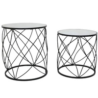 Phillip Mirror Top Side Table 53cm