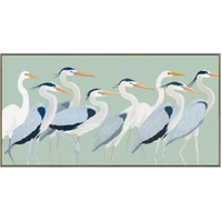 Flock of Birds Framed Canvas 120cm