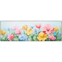 Keep It Simple Framed Canvas 150x50cm