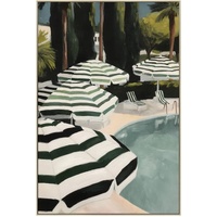 Chateau Pool Framed Artwork 120cm
