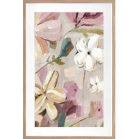 Mimi Floral Artwork Framed W Glass Front 80x120cm