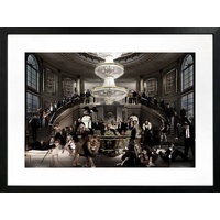 Welcome To The Party Artwork Framed W Glass Front 80x60cm