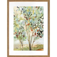 Summer Tree Artwork Framed W Glass Front 60x80cm