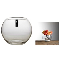 Glass Rose Fish Bowl 15x12cm