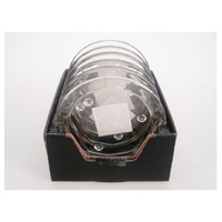 bulk 40 Clear Glass Round Candle Plate 11x2cm