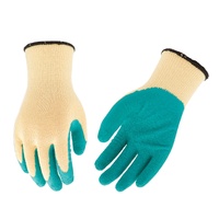 bulk 24 Polyester Shell w Latex Coat Garden Glove