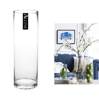 bulk 6 Glass Cylinder Vase Flower 40cm