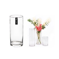 bulk 6 Glass Cylinder Vase Flower 30cm