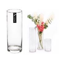 bulk 6 Glass Cylinder Vase 40cm