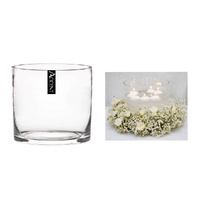 bulk 4 Glass Cylinder Vase Flower 20cm