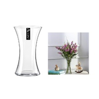 bulk 6 Glass Waisted Vase Flower 25cm