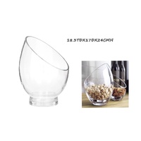 bulk 6 Glass Angle Top Vase 24cm