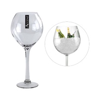 bulk 4 Glass Vase Wine Glass Flower 42cm