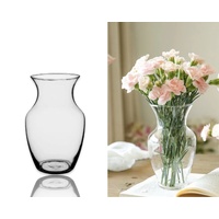 bulk 12 Glass Flare Top Vase 20cm