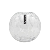 bulk 6 White Speckle Rose Bowl 16cm