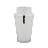 bulk 6 White Speckle Tapered Vase 21cm