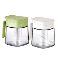 Set 2 Glass Spice Jar w Spoon 260ml 2 Assort