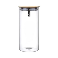 bulk 12 Glass Jar w Gold Metal Lid 10x25cm